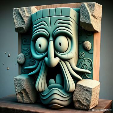 3D model st Squidward Tentikals e SpongeBob SquarePants (STL)